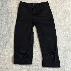 garage, black jeans, size 0